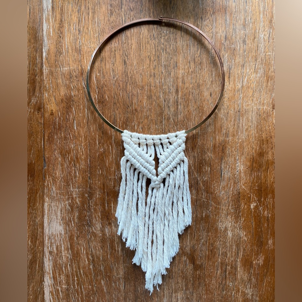 Macrame Necklace by @HalfwayHippieCA